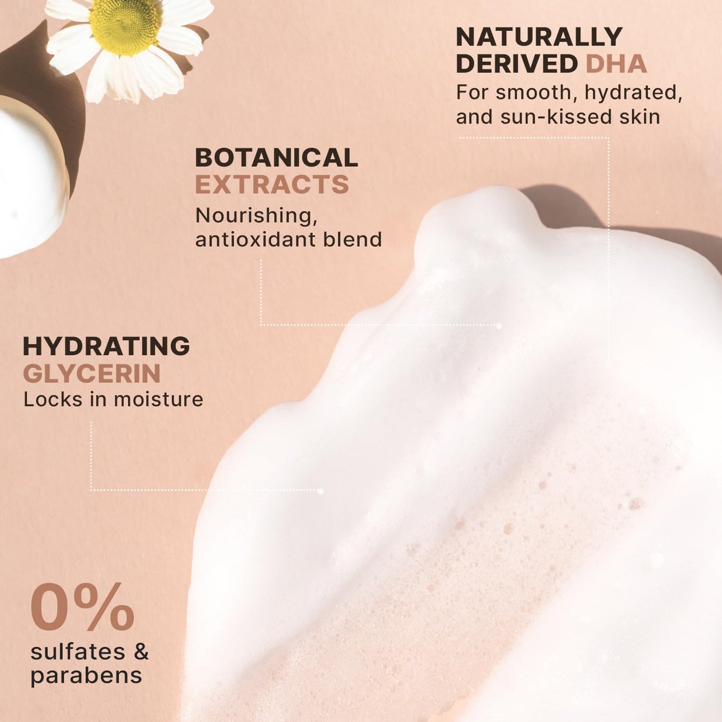 Achieve a Flawless Tan with Our USA-Made Self Tanner Mousse – Natural & Organic Formula for a Streak-Free, Sunless Glow Without the Orange!
