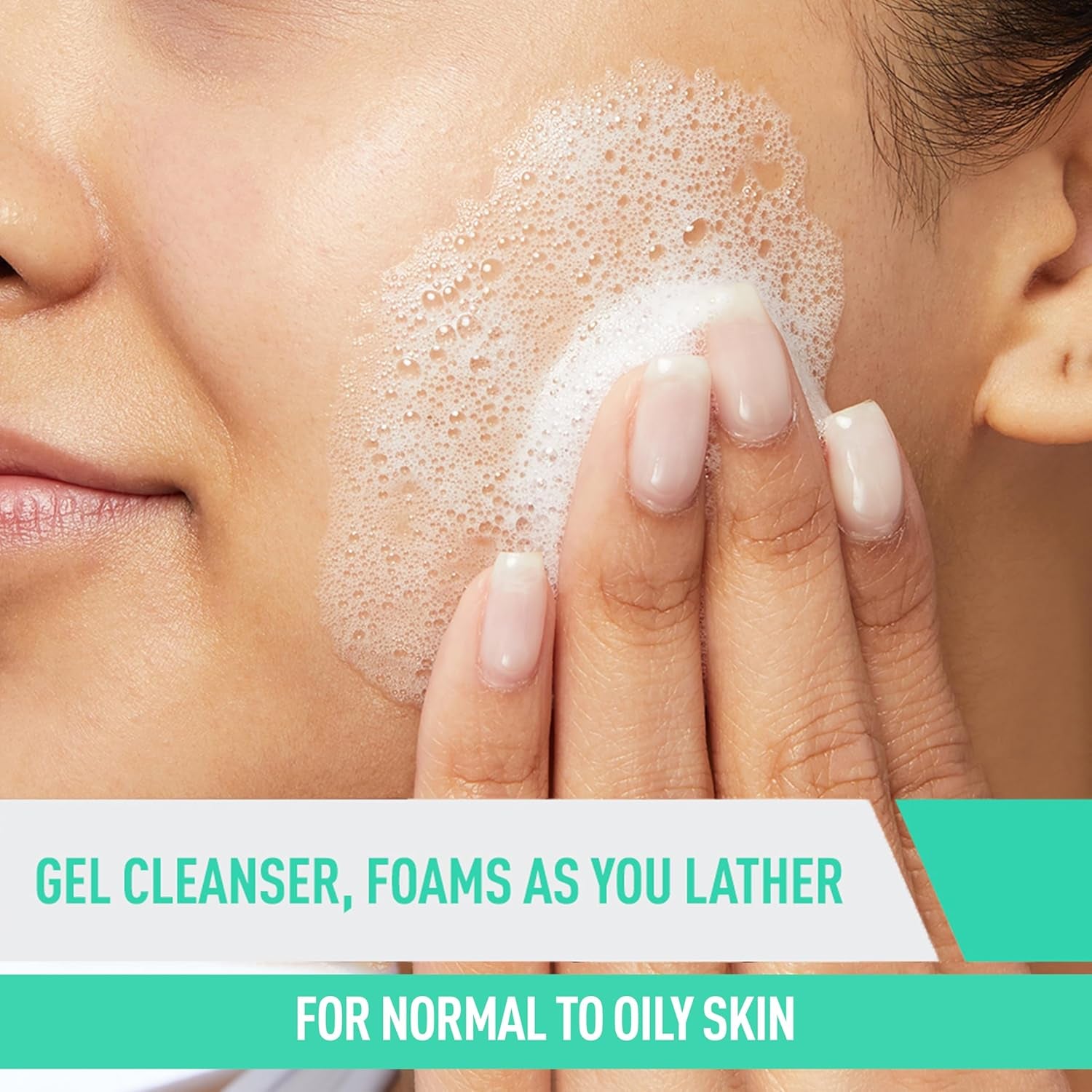Revitalizing Foaming Facial Cleanser for Oily Skin - Hydrating Hyaluronic Acid, Nourishing Ceramides & Soothing Niacinamide - Fragrance & Paraben Free, Non-Drying Oil Control, 19 Fl Oz